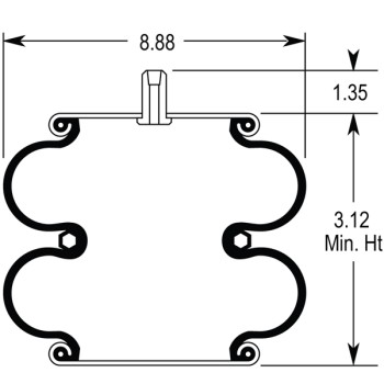 Air Spring Assembly - Hendrickson Intrax Axle / Trailer